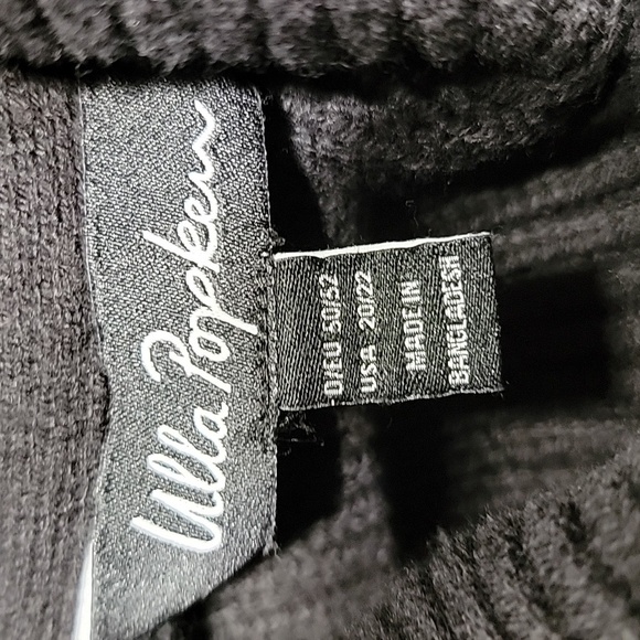 Ulla Popken Size 20/22 Black with Fair Isle Pattern Sleeve Turtleneck Sweater - Picture 12 of 12